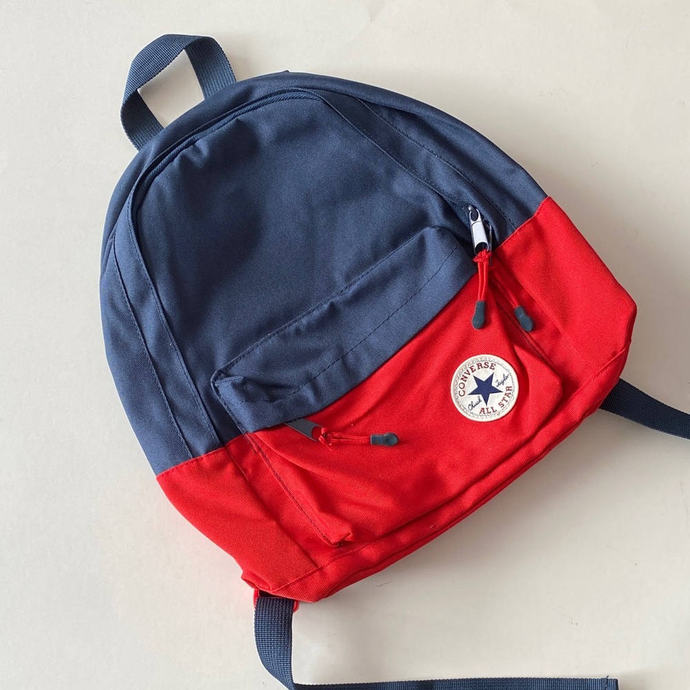 KID Small Converse Navy and Red Backpack